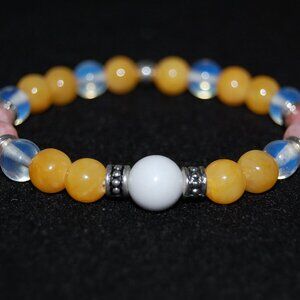 Gemstone Beaded Bracelet,Handmade Stone Beads Bracelet